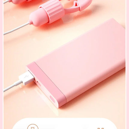 Sucking Vibrating Nipple Clamps Tongue Vibrator Labia Clitoris Clamps Stimulating Massager For Women Breast Massage Masturbator