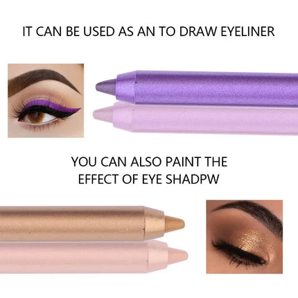 12 Color/Box Waterproof Eyeliner Makeup Eye Cosmetics Beauty Eyeliner Pencil Set Longlasting Eye Liner Pencil Colourful Pigments