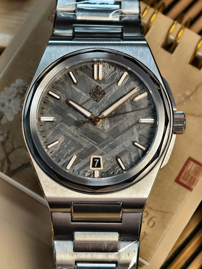 IX&DAO 2026 New Space Warrior 37.5mm Men's Automatic Mechanical Watch Miyota 9015 Sapphire Stainless Steel Waterproof 10Bar Relo