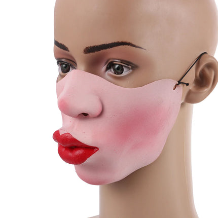 mask Half Face Unique Design No Plastic Smell Comfortable For Cosplay Costume Accessory Funny