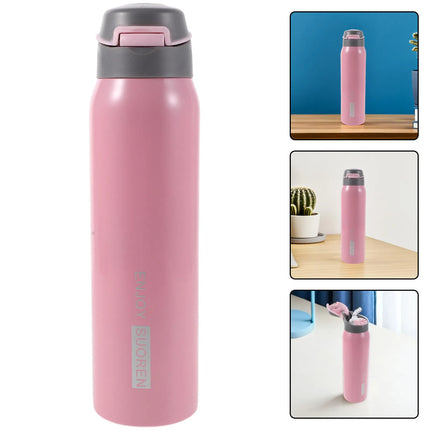 Adaptive Drinking Cup 350ml Spill-Proof Feeding Insulated Tumbler Dysphagia Cup with Straw Non-Spill Nursing Beakers for Elderly