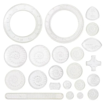 Classic Gear Spirograph Drawing Set Geometric Painting Stencils Rulers Scratch Rainbow Paper Creative Educational Kids Toys Gift