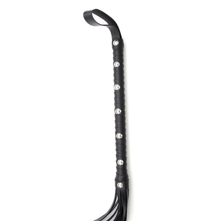 59cm BDSM PU Leather Rivets Fetish Bondage Sexy Whip Flogger Sex Toys For Couples Spanking  tickle Knout Adult Games