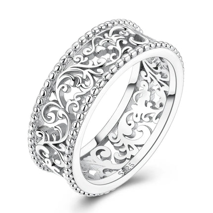 Shine Zircon Ring 925 Silver Original Stone Multi Layer Simple Infinitely Wide Rings For Women FineJewelry Wedding Party Gift