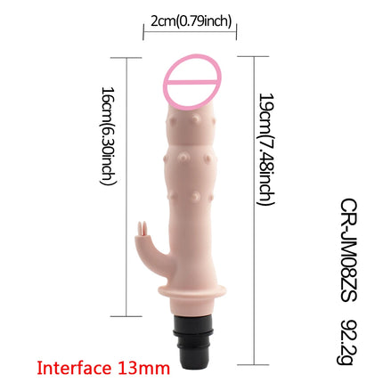 FREDORCH Sex Machine Attachments Fascia Gun Massage Head to Silicone Dildo Sex Toys for Men Women Vibrators Penis Masturbation