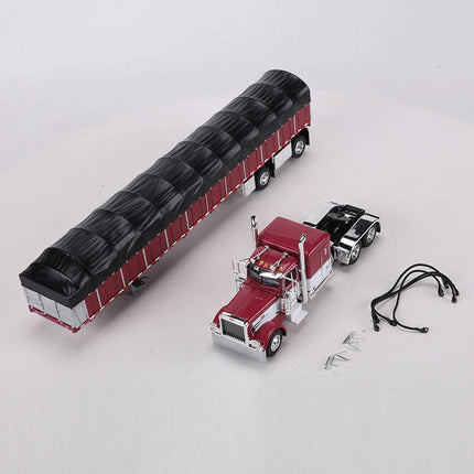 DCP 1:64 Kenworth W900A with 60" Aerodyne/Peterbilt Model 352 COE 110"/Peterbilt Model 389 with 63" Flat Diecast Alloy Model Car