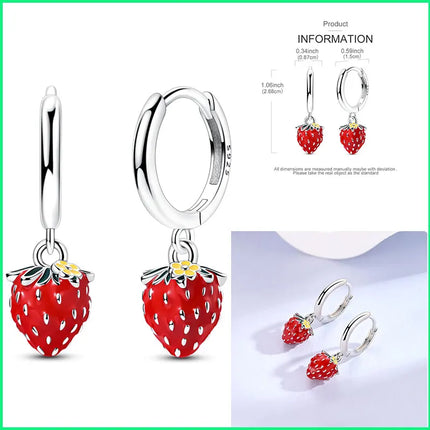 Orstarry 925 Sterling Silver Crystal Circular Eardrops Drop Earrings Women Earrings Charm Fashion Versatile Party Jewelry Gifts