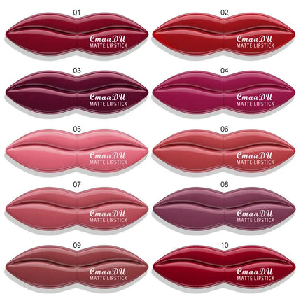 Natural Matte Velvet Lipstick Long Lasting Waterproof Nude Brown Red Professional Makeup Lip Gloss For Women