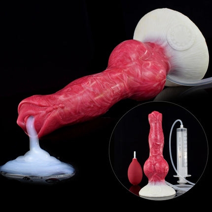 NNSX Ejaculation Dildo with Strong Suction Cup Wolf/Dog Anal Plug Silicone Adult Sex Toy Anal Dilator G-spot Massage Masturbation