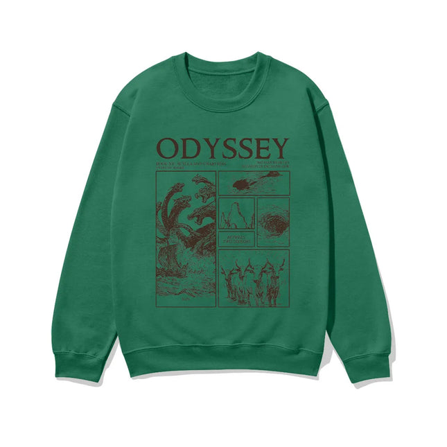 The Odyssey Sweatshirt oversized Round Neck Long Sleeve Pullover 2026 new film women men fashion High Street Graphic Y2K Clothes