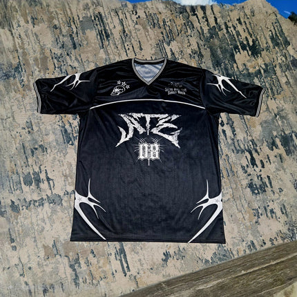 Summer Women's Korean Version YBSY Football Jersey T-Shirt V-Neck Loose and Fashionable Street Wear Versatile Sports Casual Top