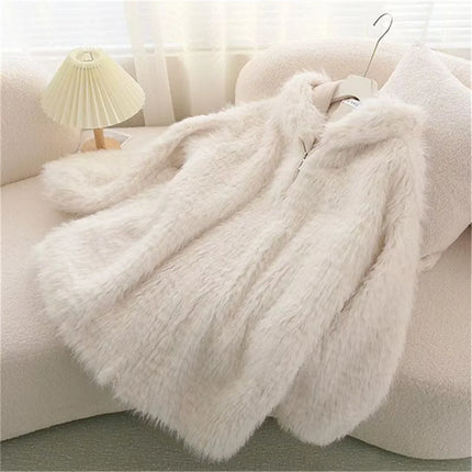 Adorable White Rabbit Ear Hoodie Sweatshirt Women Spring Autumn Punk Hoodies Tops Females Outwear Clothes Zip Up Pink Tops Girl