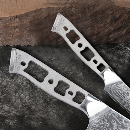 TURWHO DIY Kitchen Knives Blank Blade 67 Layer Damascus Steel VG10 Japanese Chef Santoku Kiritsuke Slicing Utility Knife Parts