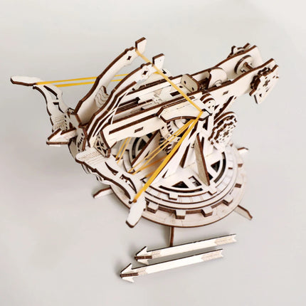 Siege Onager 3D Car Wooden Puzzle Scale Model,DIY Model Kit, Handcraft Gift,Home Decoration,Mechanical Model Kit, Building Toy