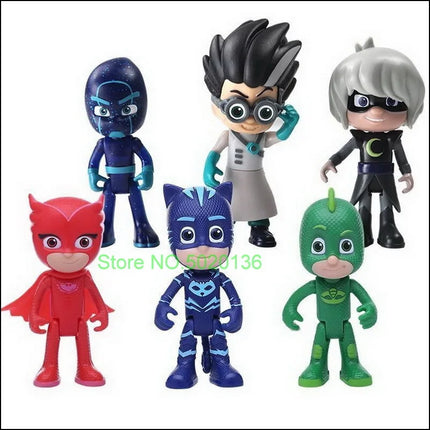 New Figure Masks Toy Set with Vehicle Of Toys Cars Figures Christmas PJ Toys Kids Gifts