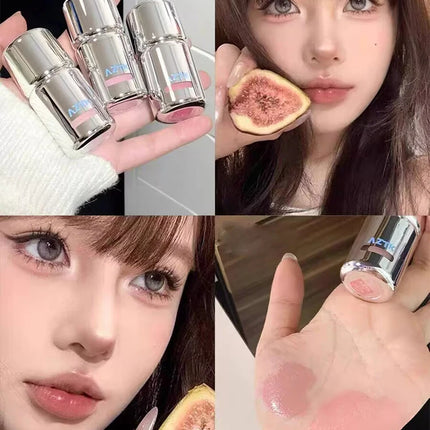 AZTK Liquid Blush Korean Style Makeup Matte Waterproof Brighten Face Peach Pink Purple Jelly Color Blusher Nude Rubores Rouge