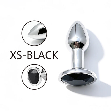 5 Size butt plug Metal anal plug Jewelry base beginner to expert G-point massage dildos adult women toys adult men toys