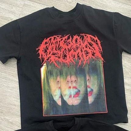 Vintage Sounds Collection Graphic T Shirts Goth Style Streetwear Harajuku Short Sleeve Y2k Tops Polo t shirt for men clothing