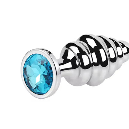 Metal Anal Plug Stainless Steel Butt Plug With Jewelry Colorful Crystal Anus Plug Adults Sex Toys for Men Women Gay Adult Game