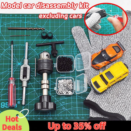 1/64 Wheel Hub Modification Tool Kit Diecast Model Car  Disassemble Beginner to Advanced the tool Package Fixing Tool