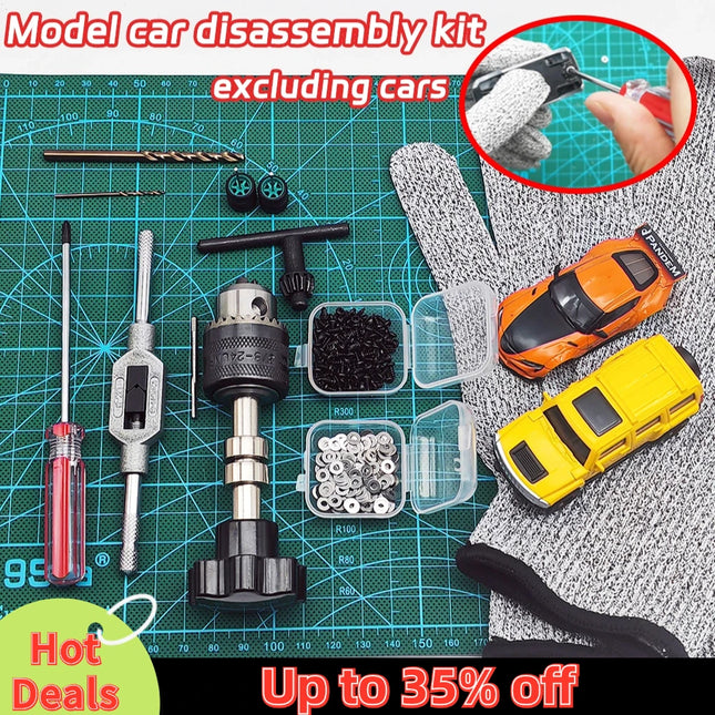 1/64 Wheel Hub Modification Tool Kit Diecast Model Car  Disassemble Beginner to Advanced the tool Package Fixing Tool