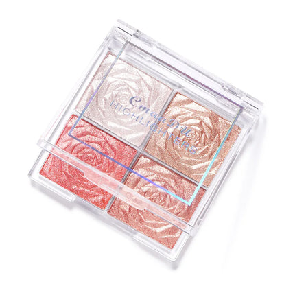 Highlighter Contour Palette illuminator Makeup 3D Bronzer Matte Contour Powder Rose Blush Highgloss Palette Cosmetics