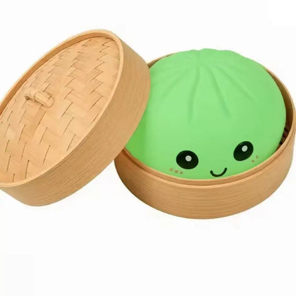 Giant Squishy Dumplings Stress Relief Fidget Toy Colorful Simulation Food Steamed Stuffed Bun Dough Toys Slow-rise Squeeze Toy