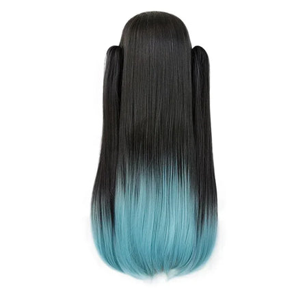 Anime Tokitou Muichirou Cosplay Wig Muichiro Tokito Wig Heat Resistant Synthetic Hair Wigs