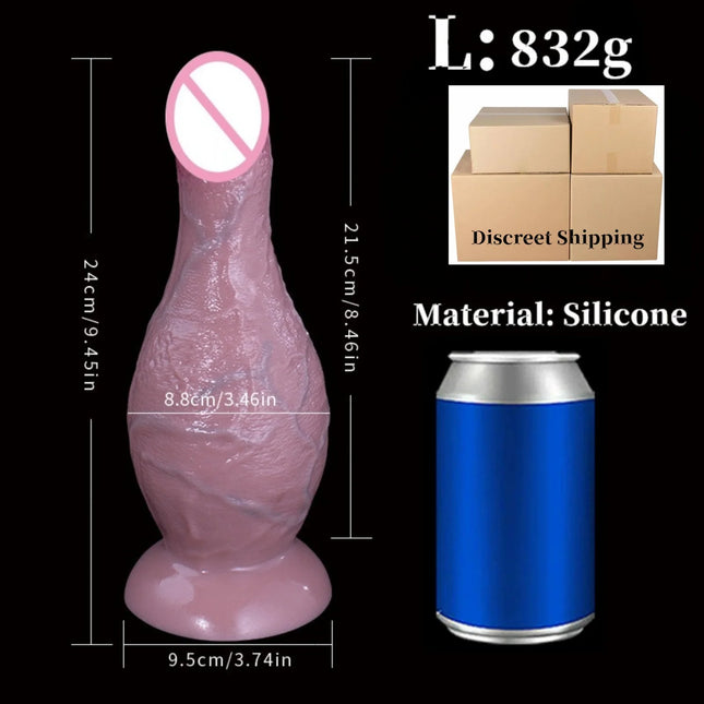 Realistic Big Glans Dildo Silicone Suction Cup Penis Female Vaginal Masturbation Cock Woman Man Anal Adult Sex Toys Dildos Balls