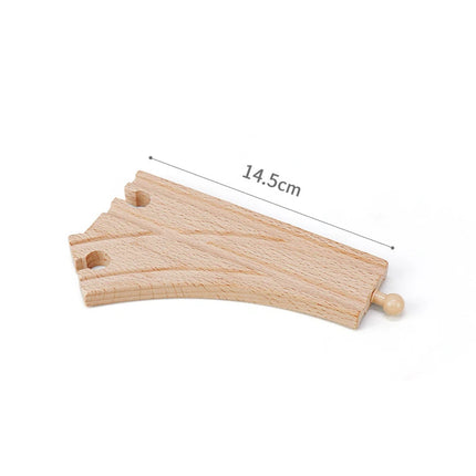 Wooden Track Accessories Beech Wood Railway Train Track Bridge Connector Toys Fit Thomas Wooden Train For Children Birthday Gift