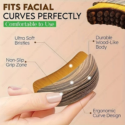Lymphatic Contour Face Brush Face Ergonomically Designed Fit The Skin Precisely Blood Circulation Massage Tools Facial Massager