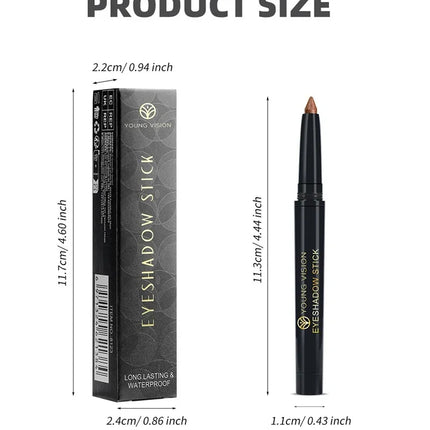 Glitter Brown Eyeshadow Pen Waterproof Lasting Shimmer Matte Lying Silkworm Eyeshadow Pencil Highlighter Stick Eyes Makeup Tools