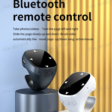 Remote Control Suitable for IOS Bluetooth Page Turning Ring Camera Remote Control Function Compatible Smart Fingertip Rings 2025