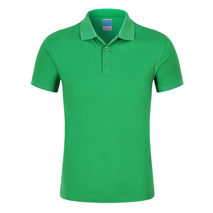 POLO shirt Men's Solid Color Short Sleeved top Team Clothing Customization Red Orange and Other Colors Customization