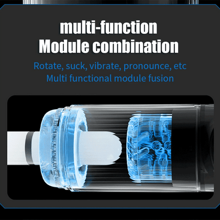 Telescopic Rotation Masturbator Cup Vagina Masturbation Blowjob Adults Sex Toys for Men Male Piston Automatic Mastubator