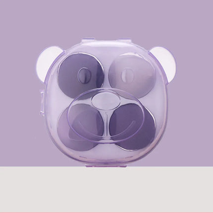 Ultra Soft Bear Beauty Blender 4pcs Set Makeup Sponge Dry Wet Use Water Activated Large Size Non-Powder Eating Puff