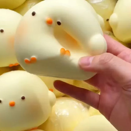 Cute Giant Chick Squishy Toy Slow Rising Stress Relief Sensory Fidget Toy for  Adults Anxiety ADHD Squishy Squeeze Toy