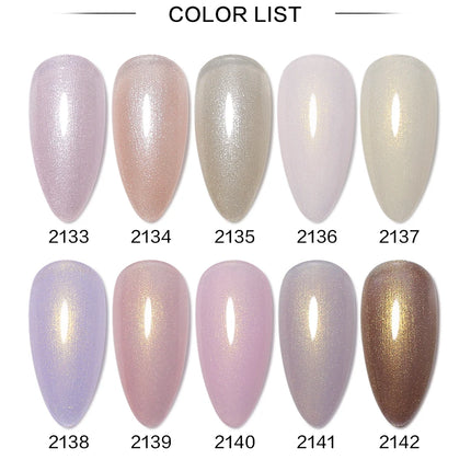 Arte Clavo Pearl Shiny Gel Nail Polish 10 Colors Manicure For Nails Soak Off UV LED Gel Nails Art Semi Permanent Gel Varnish