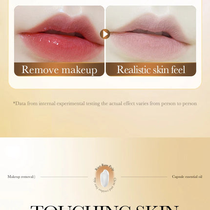 Rice Plasma Makeup Remover Capsules Essential Oil Deep Pore Cleansing Mild Non-Irritating Dissolving Makeup Remover Oil