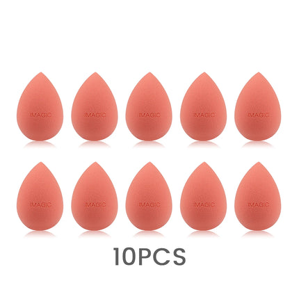 IMAGIC 10PCS/KIT Makeup Sponge Soft For Foundation Concealer Cream Wholesale Healthy Latex Smooth Wet And Dry Women Makeup Tool