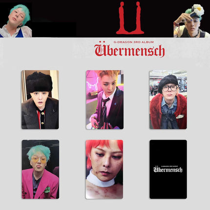 G-DRAGON Idol Boy New Album Ubermensch Series HD Printd Photocards GD High Quality Lomo Cards VIP Fans Collection Gifts