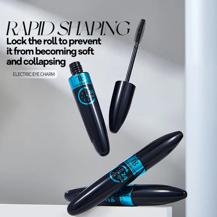 5D Mascara Waterproof Lengthening Curling Eyelashes Long Lasting Sweatproof Mascara Black Silk Fibre Makeup Beauty Cosmetics New