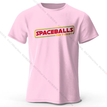 Spaceballs Printed T-Shirt 100% Cotton Oversized Sci-Fi Graphic Tees for Men Women Summer Tops Nerd Streetwear