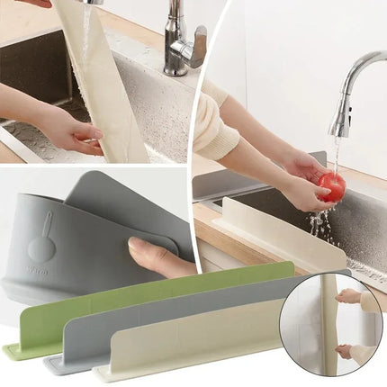 Silicone Sink Baffle Splash Guard Protect Cloth From Splashing Water Anti-splash Stopper Waterproof Splatter Screen Kitchen Tool