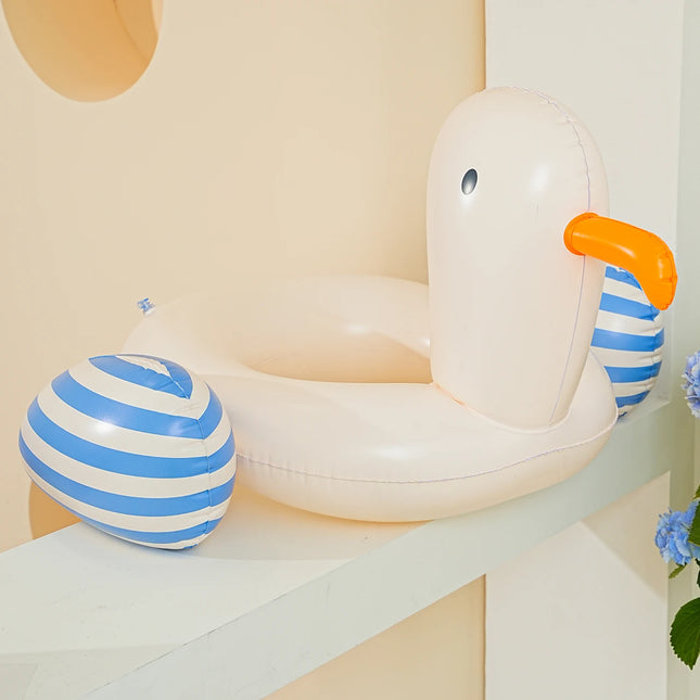 1PC Seagull-Shaped Inflatable Arm Float - Thickened Swimming Ring for Summer Water Sports