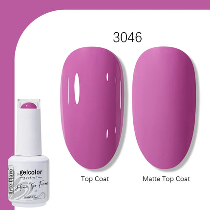 Arte Clavo TPO FREE HEMA FREE Gel Nail Polish UV Multi Use Semi Permanent Soak Off Autumn Winter Nail Art Hybrid Varnish 15ml