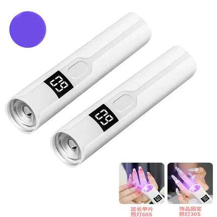 365nm UV LED Flashlight USB Rechargeable Lantern Mini Portable Nail Lamp Money Detector Lamp Urine Stains Detector Light