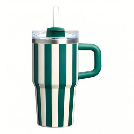 20Oz 580Ml Thermal Water Bottle Handle Straw Drinkware Hot Cold Stainless Steel Thermo Portable Car Coffee Cups Thermal Mug Gift