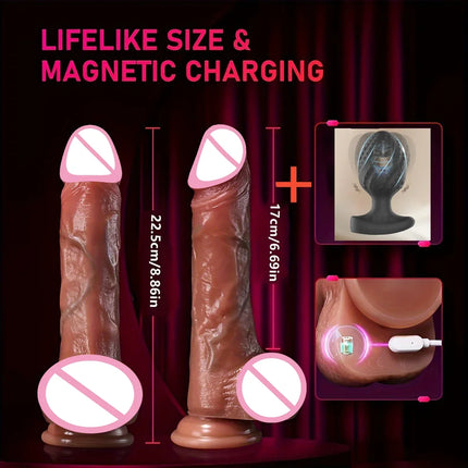 Realistic Dildo Vibrator Big Penis Penetration Anal Adult Sex Toys For Anal Vibration Heating Dick Dildos For Women Masturbation