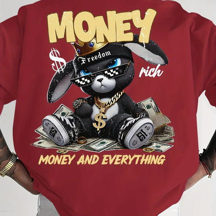 The new men's T-shirt for summer 2025 is a casual, fashionable, sporty, breathable, soft, and simple 3D letter print.